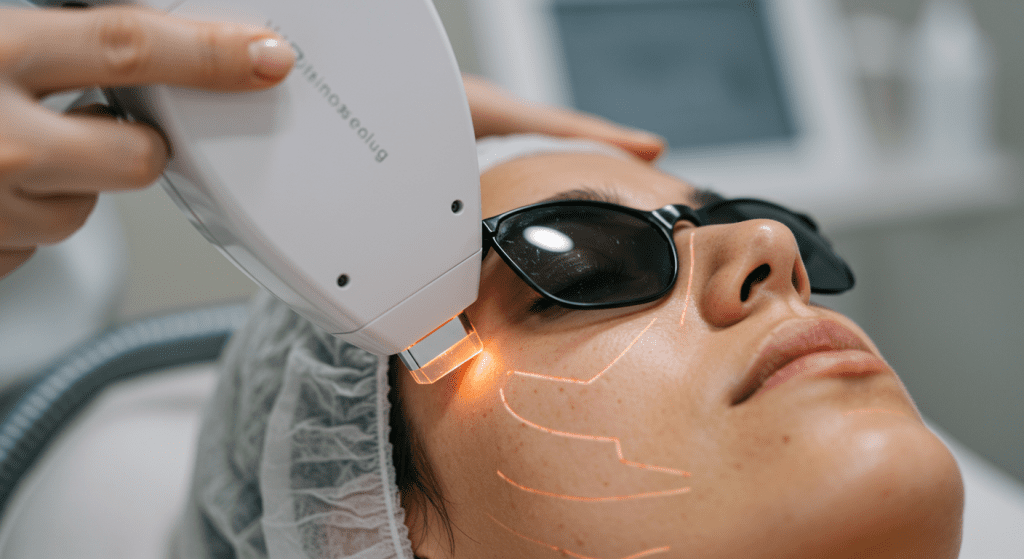 introducing our new depigmenting photofacial laser with online special