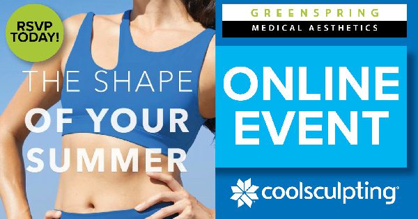 coolsculpting event april green spring aesthetics - coolsculpting event april