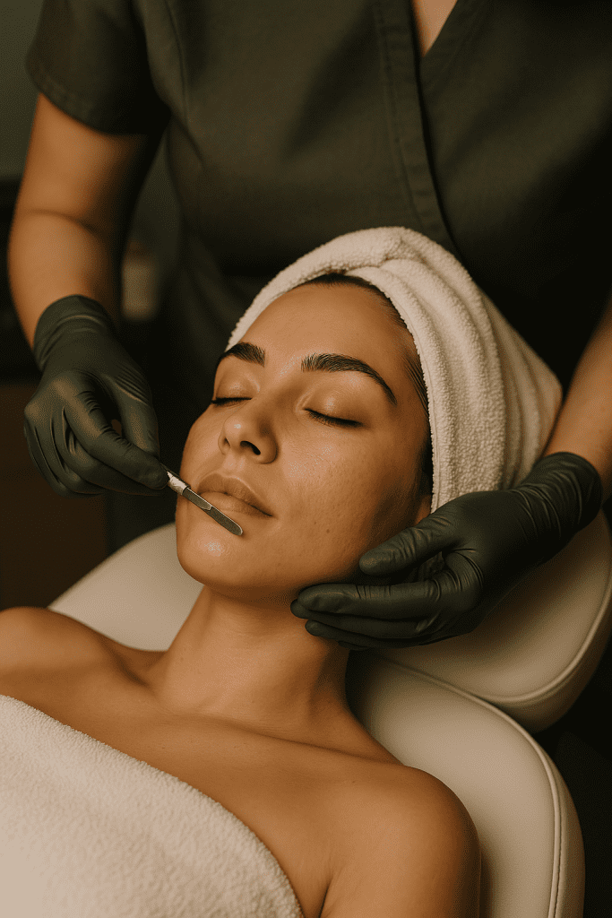dermaplaning exfoliation  green spring aesthetics - dermaplaning exfoliation