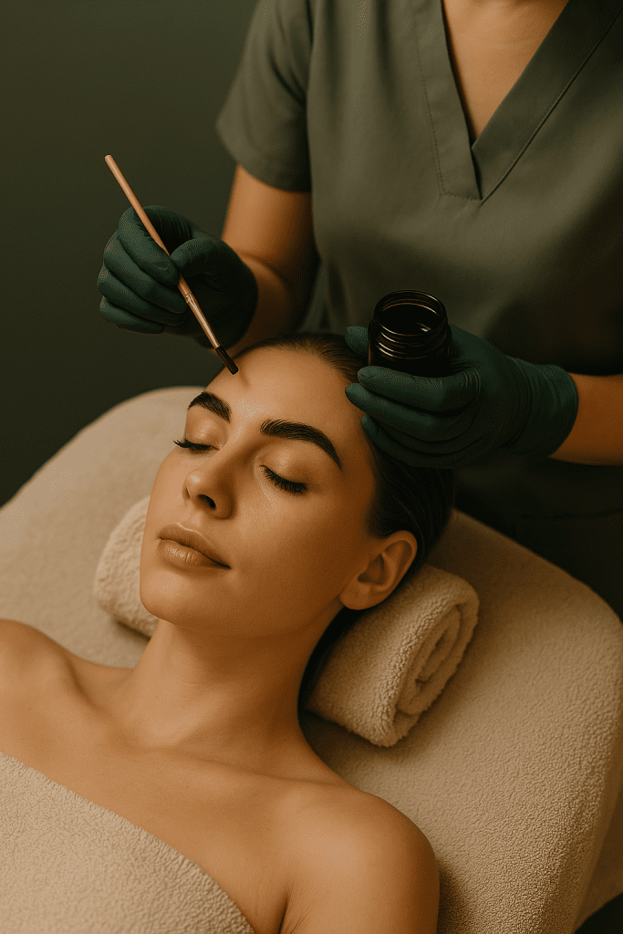 eyebrow and lash tinting hero  green spring aesthetics - eyebrow and lash tinting hero