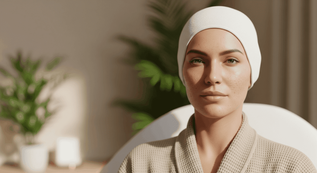 2026 02 greenspringaestheticscom blog large pores treatment tucson skin type v1 green spring aesthetics - woman with visible skin texture before large pores treatment in tucson.