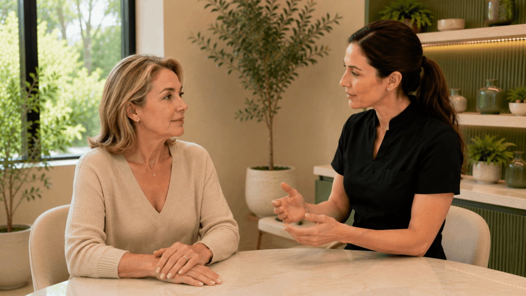 aging hands treatment consultation for anti-aging skin rejuvenation
