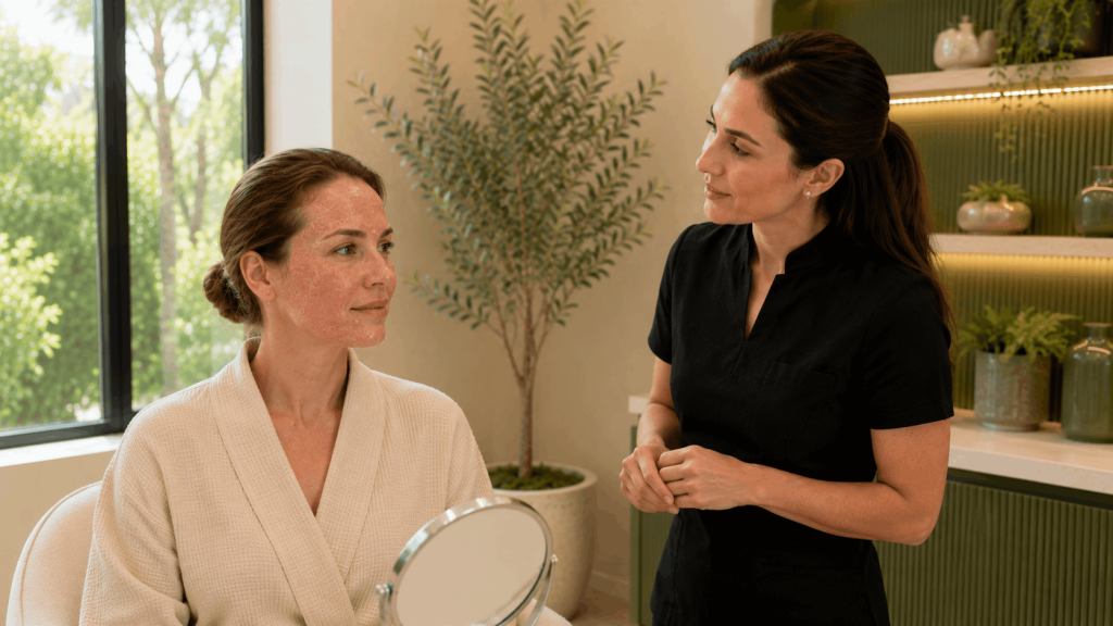 laser resurfacing downtime healing process after skin treatment