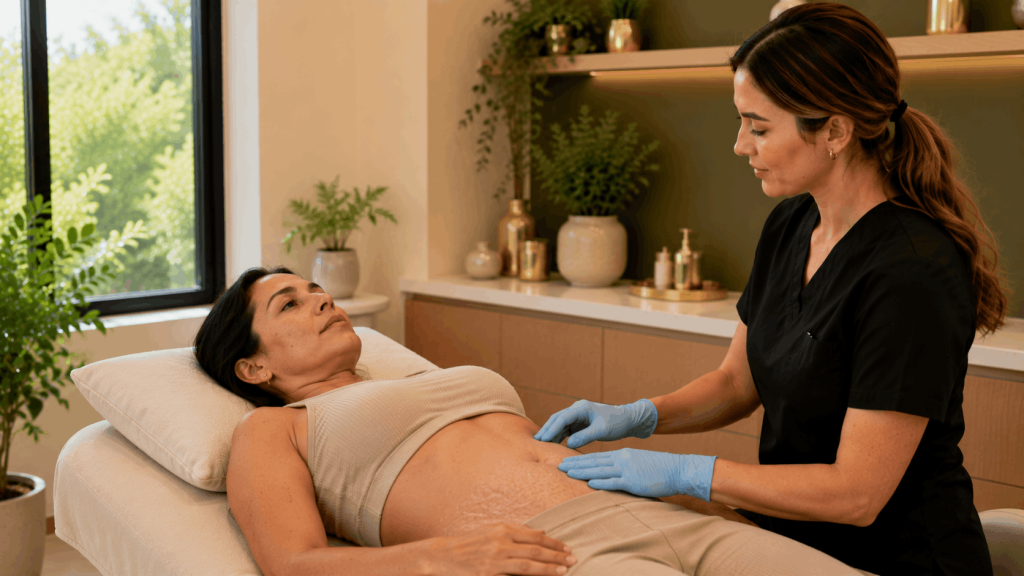 2026 07 greenspringaestheticscom blog images stretch mark treatment healing stage assessment v1 green spring aesthetics - stretch mark treatment stages evaluation during body skin assessment.