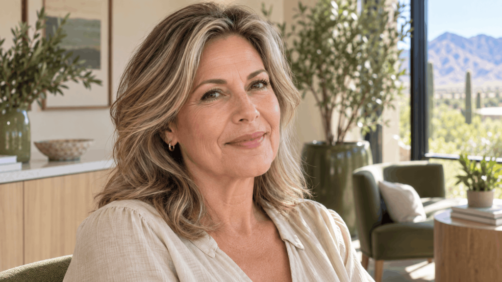 woman with visible deep facial folds causes linked to facial aging