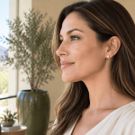 Side profile showing weak chin facial balance and lower-face proportions