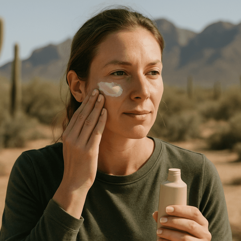 2025 08 greenspringaestheticscom woman applying cream outdoors v1