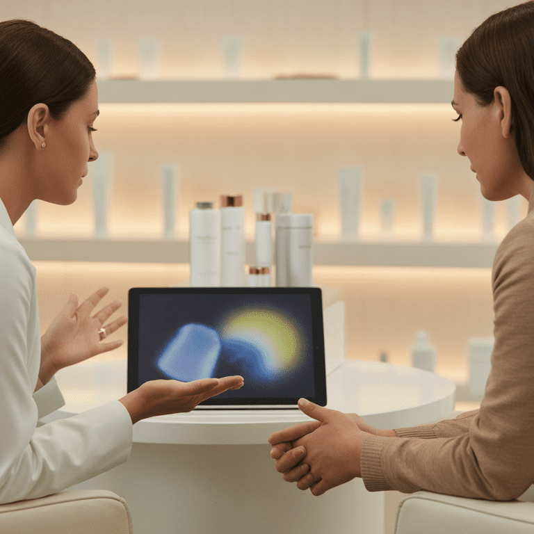 blue light skin damage consultation