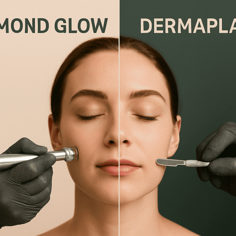 diamond glow vs dermaplane