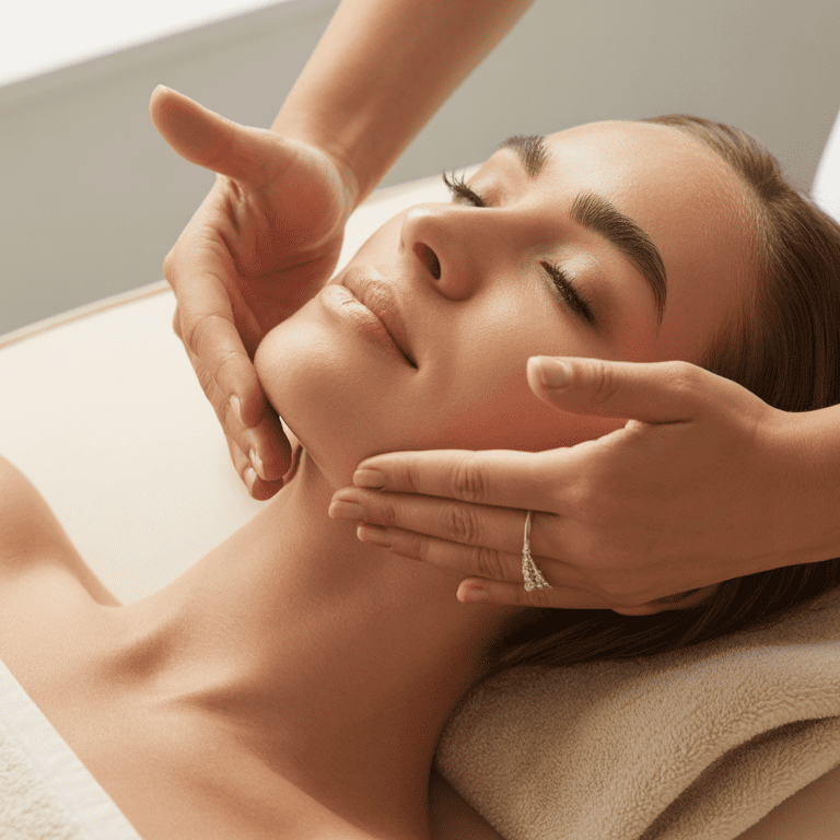 lymphatic drainage facial technique